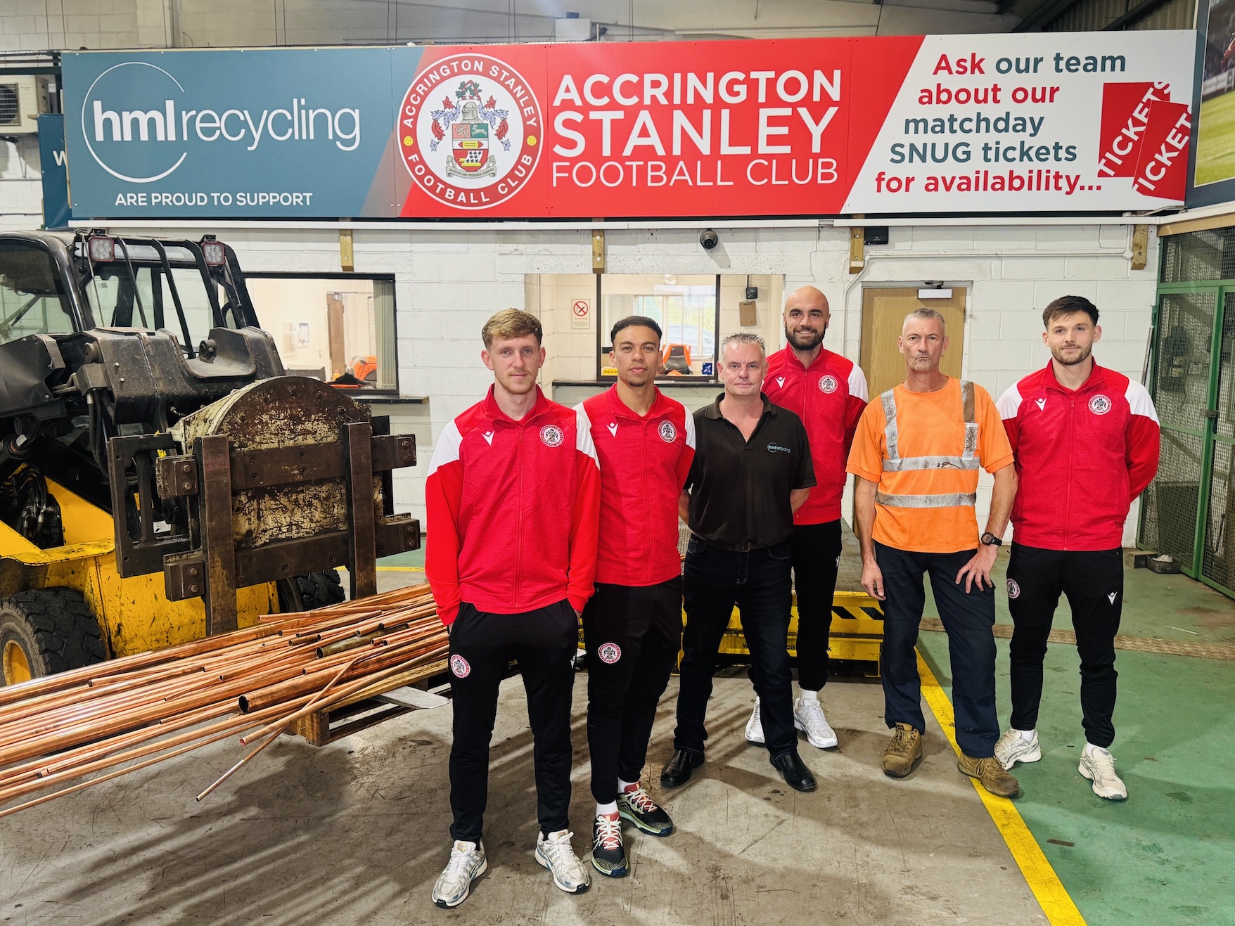 Accrington Stanley and HML Recycling collaborate to bring more fans to the Wham Stadium